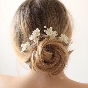 Set of 4 Porcelain hair accessories
